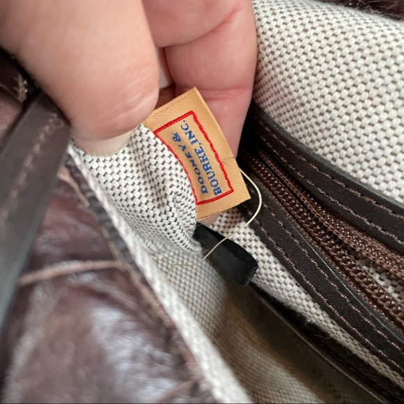 Dooney & Bourke Brown Croc Hobo Shoulder Bag - Picture 5 of 10